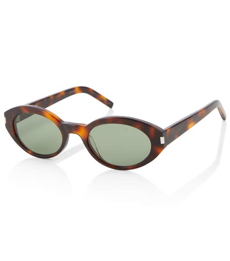 SL 567 oval sunglasses in brown .